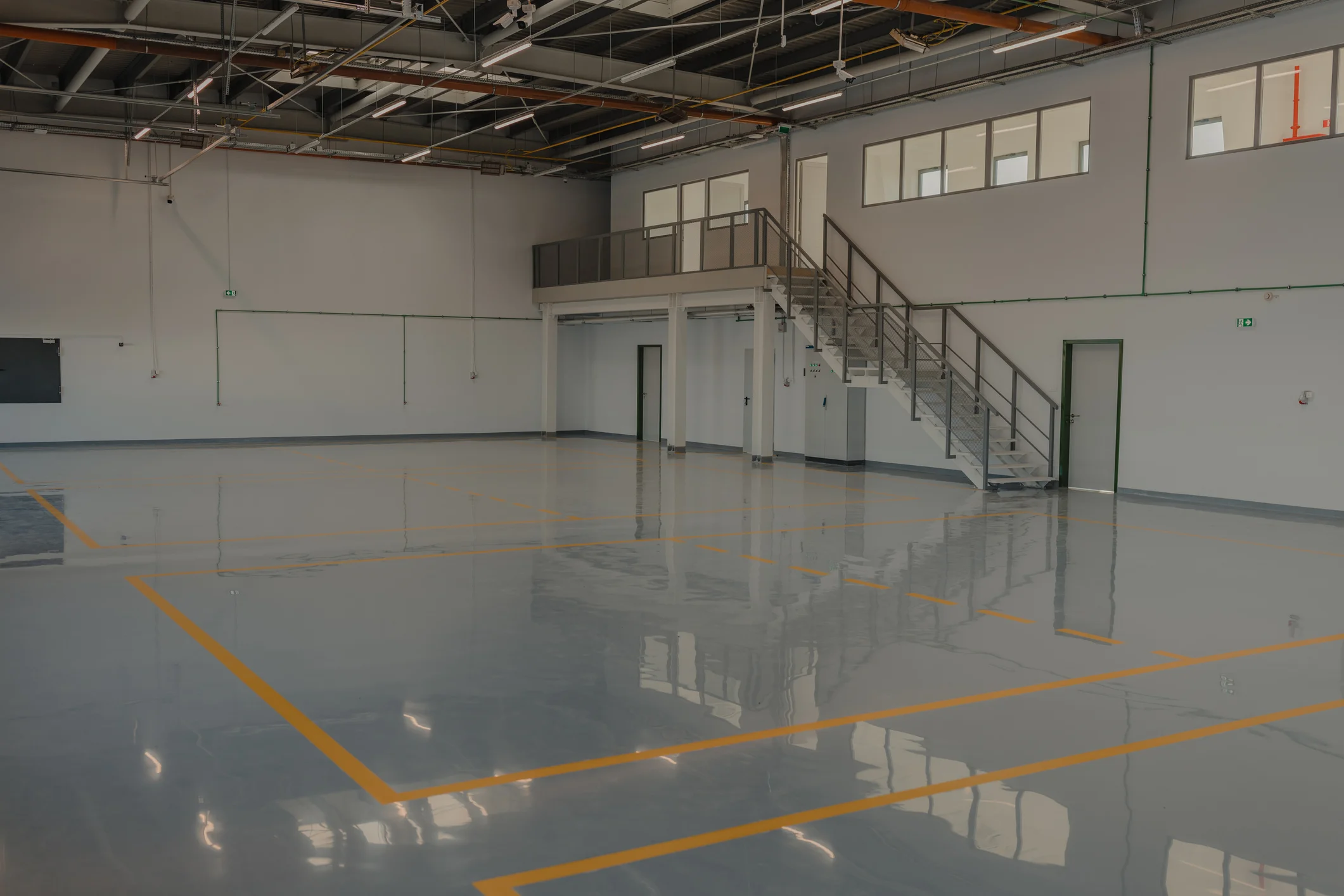Commercial warehouse and shop floor coating