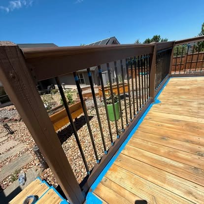 Deck Staining and Baluster Painting