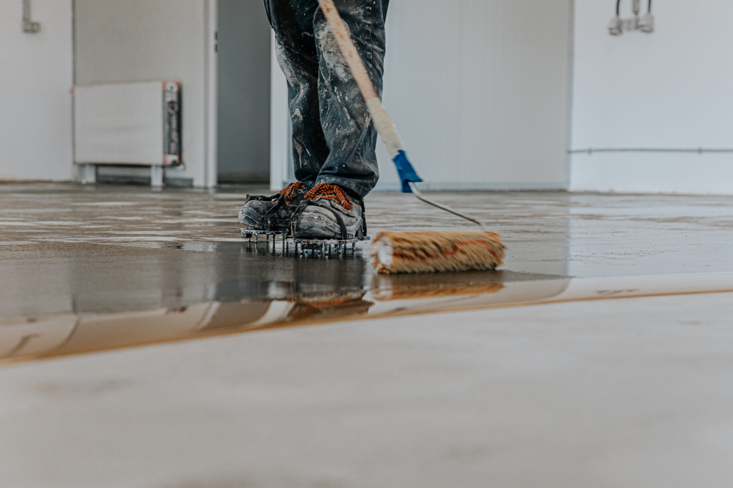 Applying Polyaspartic Concrete Floor System